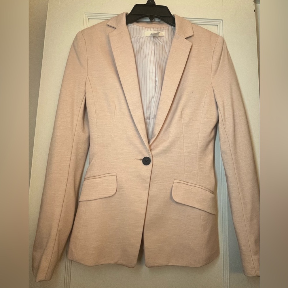 Women’s blazer past pink size 2 H&M baby pink